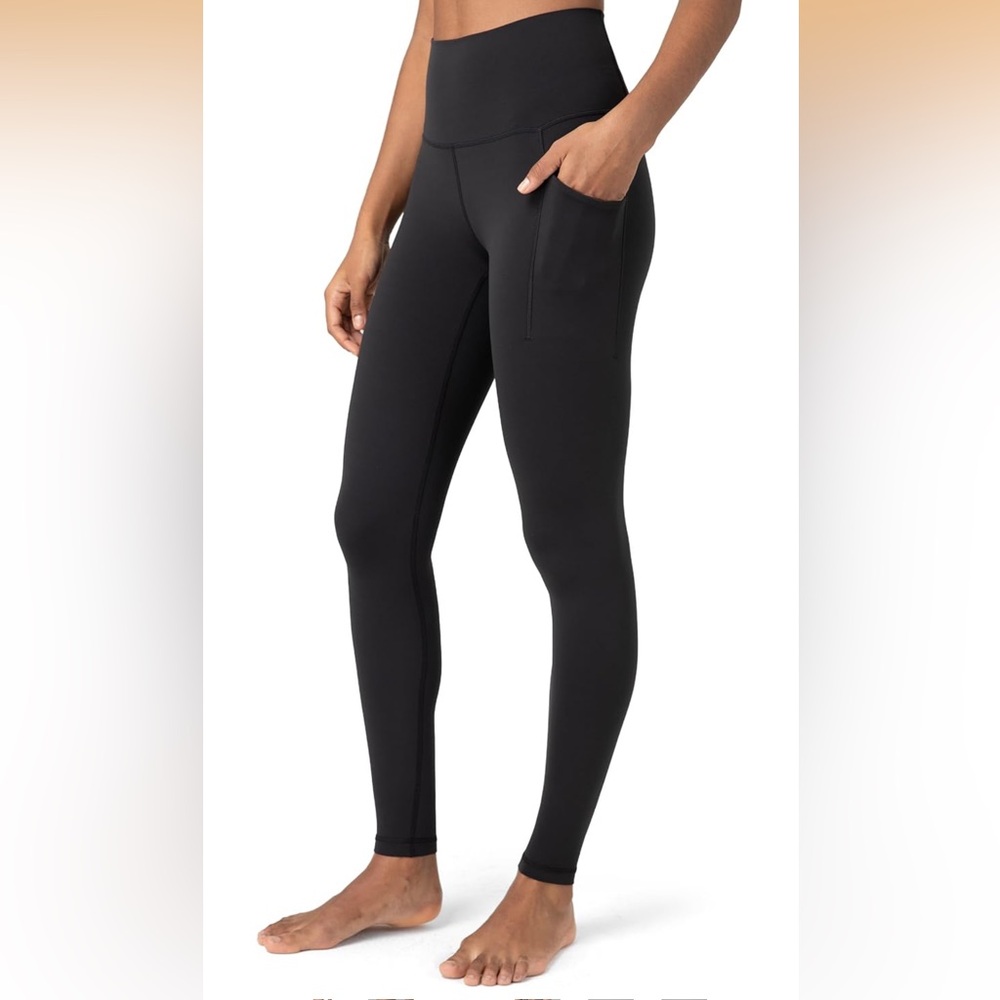 New Colorfulkoala Leggings Women's M Black Dreamlux Workout Yoga Running Pants